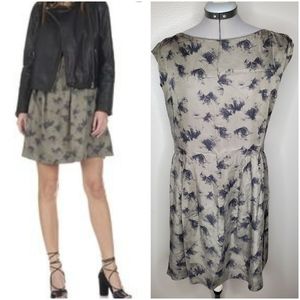 Comptoir des cotonniers M olive green dress